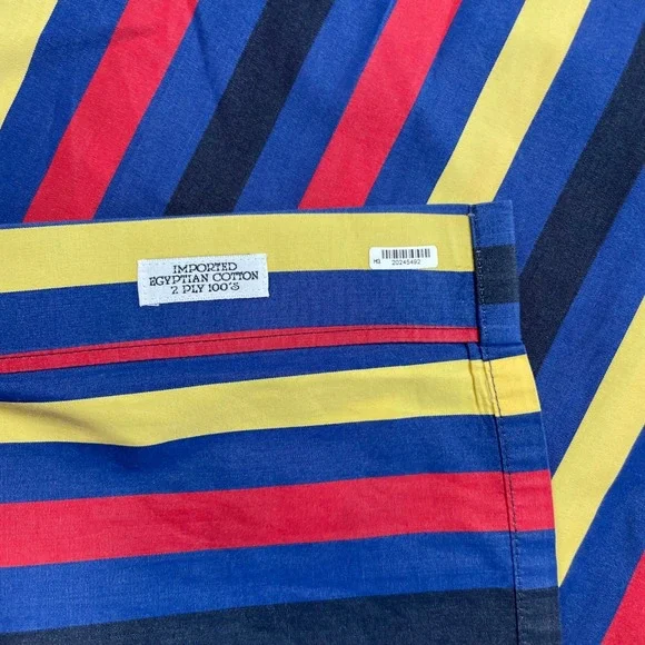 Maus & Hoffman Shirt Mens XXL Blue Striped Long Sleeve Button Down Made USA - Picture 11 of 16